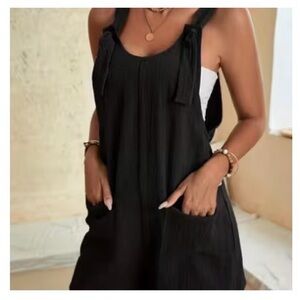 Romper Jumpsuit Shorts Black Size XL